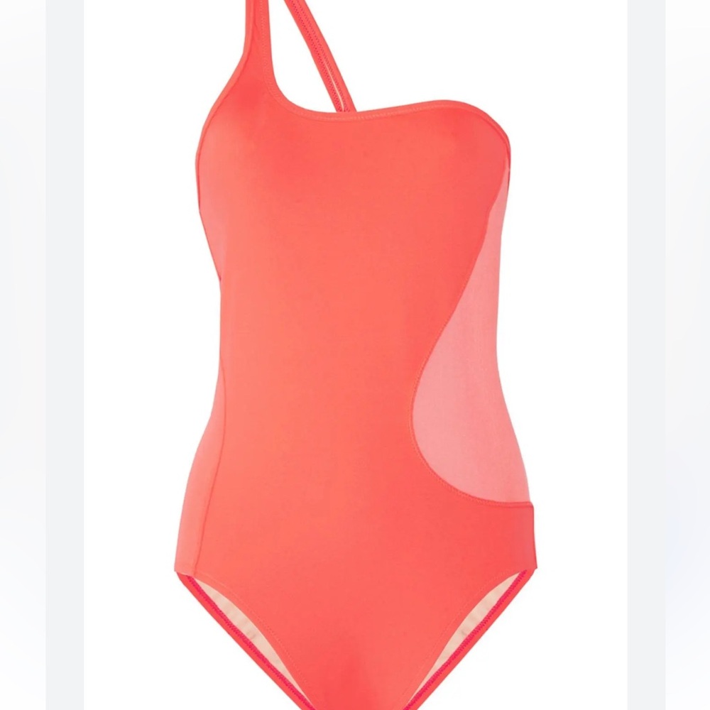 Adidas Stella McCartney coral/pink one piece bathing suit small